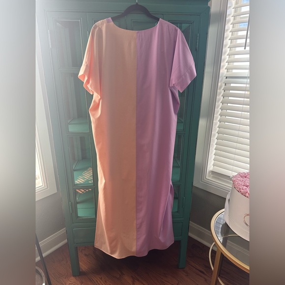 Crosby by Mollie Burch Shep Caftan in Pink and Cream - Picture 4 of 4